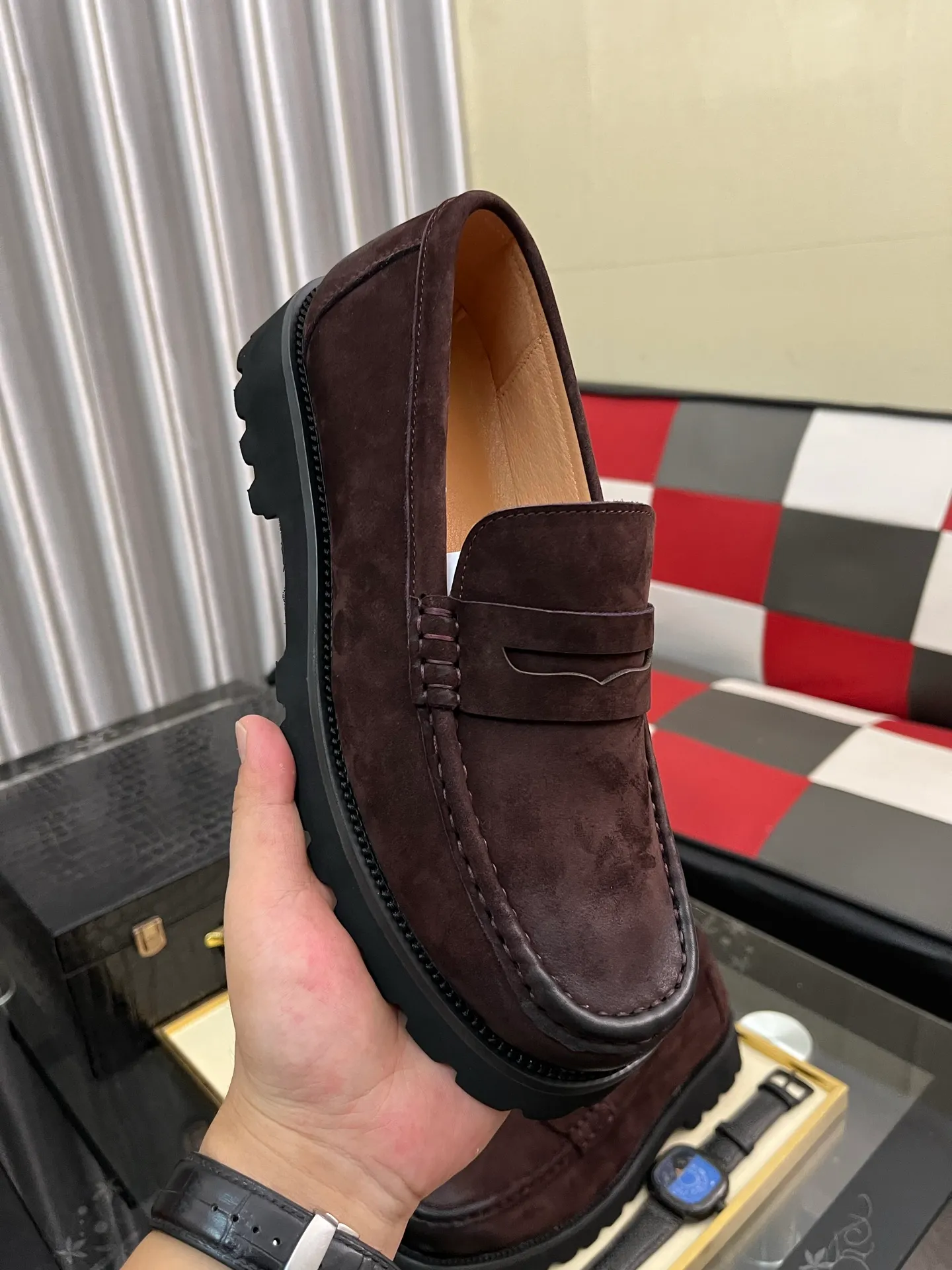 Men's shoes 💰500⌚️⌚️[Salvatore Ferragamo] Ferragamo business leather shoes, 1:1 top purchasing quality, imported selected original open-edge beaded calfskin for the uppers, imported original water-dyed cowhide for the inner feet, imported original customized Italian handmade lightweight foam outsole, size: 38-44 2️⃣colors available